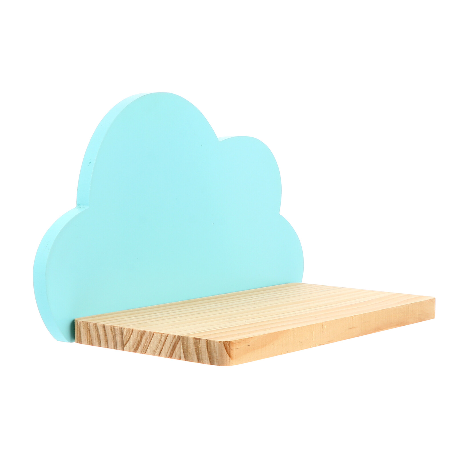 Cloud Shaped Wall Shelf Chic Wooden Wall Stand Fashionable Wood Wall