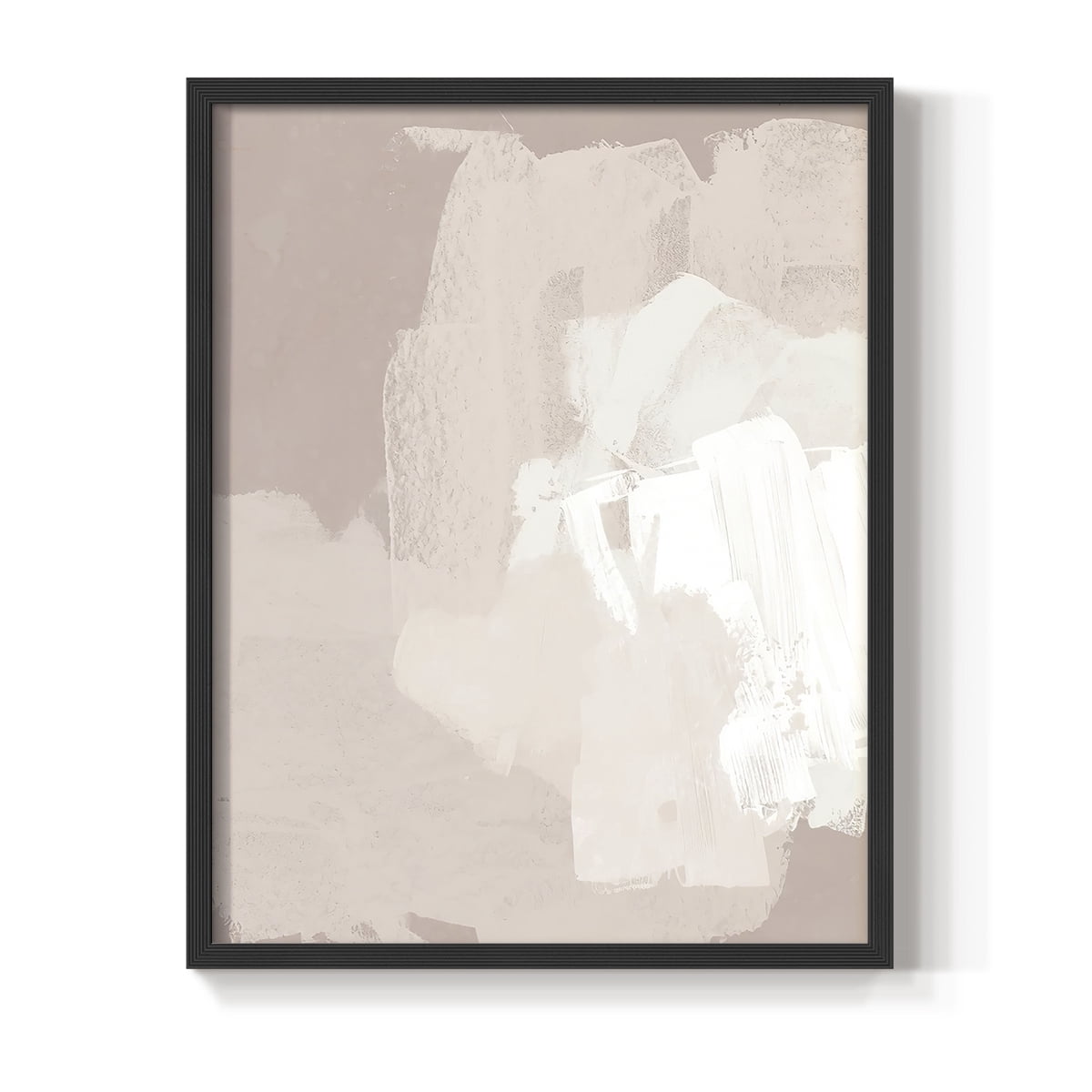 Cloud Slate II Framed Print in Black Solid Wood Framed Print No Nail Hanging