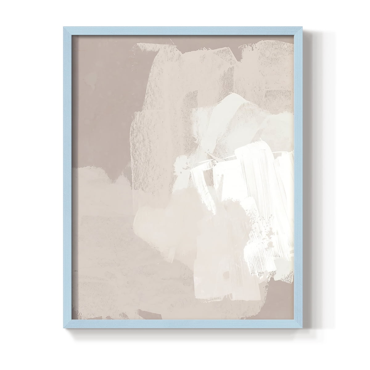 Cloud Slate II Framed Print in Blue Solid Wood Framed Print No Nail Hanging