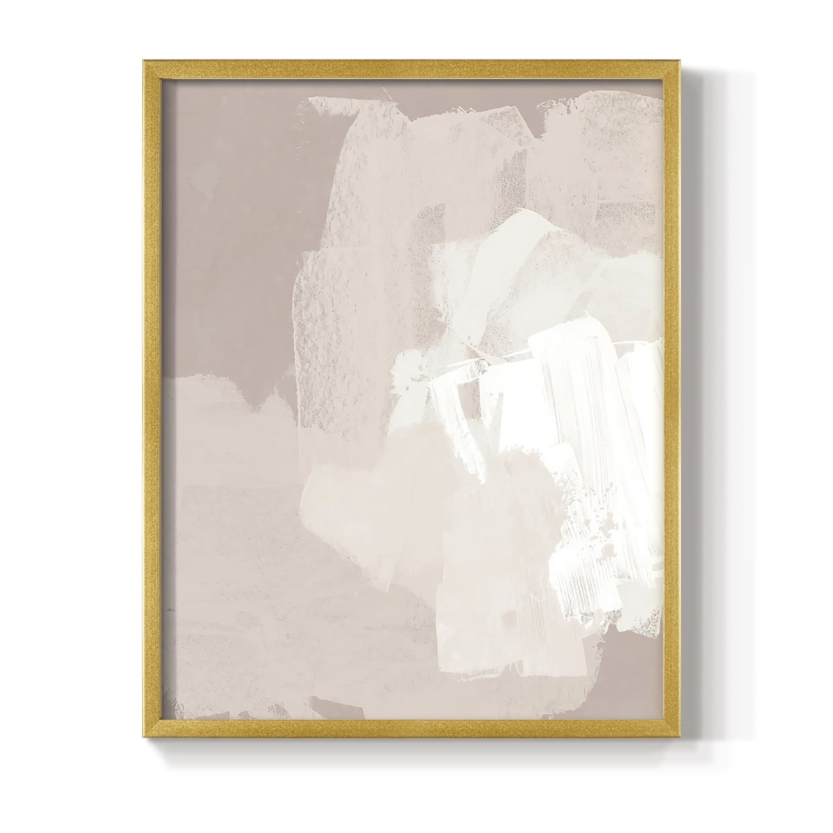 Cloud Slate II Framed Print in Gold Solid Wood Framed Print No Nail Hanging
