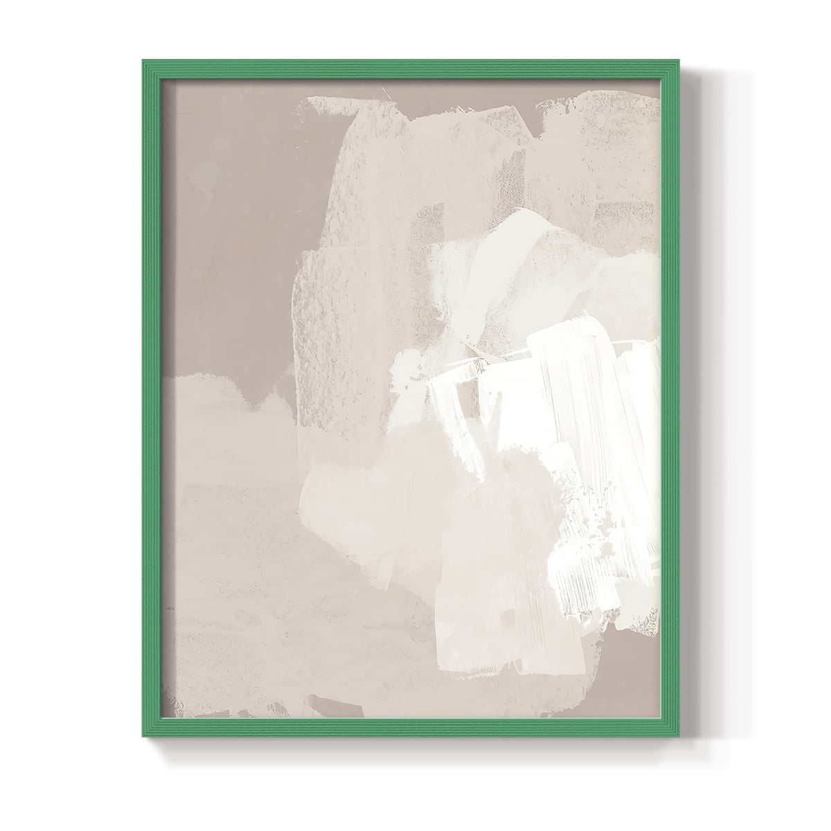 Cloud Slate II Framed Print in Green Solid Wood Framed Print No Nail Hanging