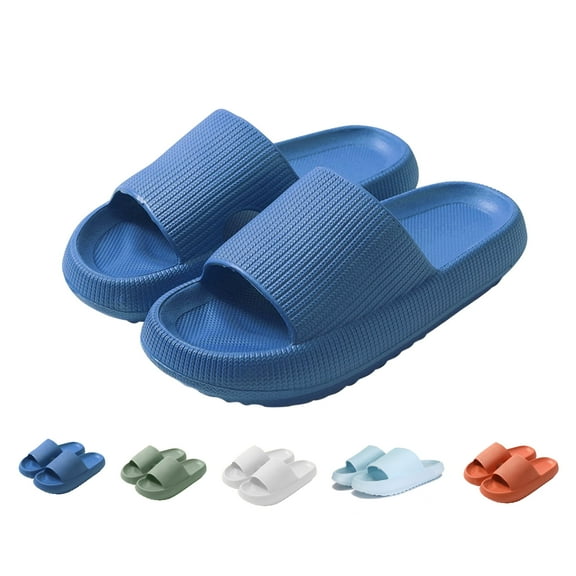 Cloud Slide Sandal for Women and Men, Pillow Slippers Thicken Sole Slide, Shower Bathroom Slides Sandals, Slides Super Comfy Soft Foam Slip-Resistant Slides