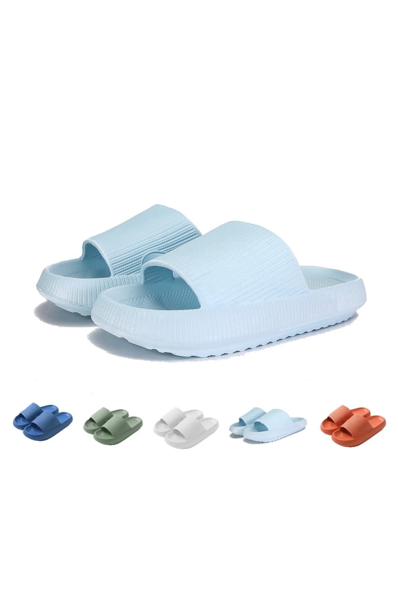 Cloud Slide Sandal for Women and Men, Pillow Slippers Thicken Sole Slide, Shower Bathroom Slides Sandals, Slides Super Comfy Soft Foam Slip-Resistant Slides