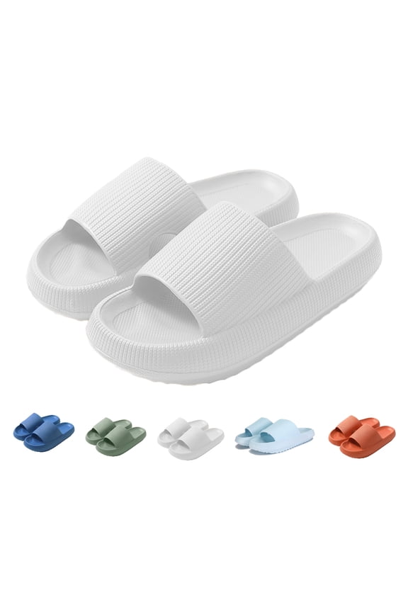 Cloud Slide Sandal for Women and Men, Pillow Slippers Thicken Sole Slide, Shower Bathroom Slides Sandals, Slides Super Comfy Soft Foam Slip-Resistant Slides