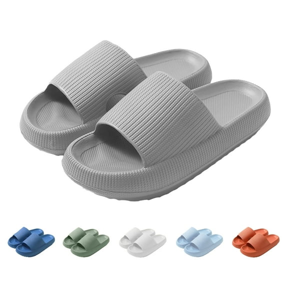 Cloud Slide Sandal for Women and Men, Pillow Slippers Thicken Sole Slide, Shower Bathroom Slides Sandals, Slides Super Comfy Soft Foam Slip-Resistant Slides