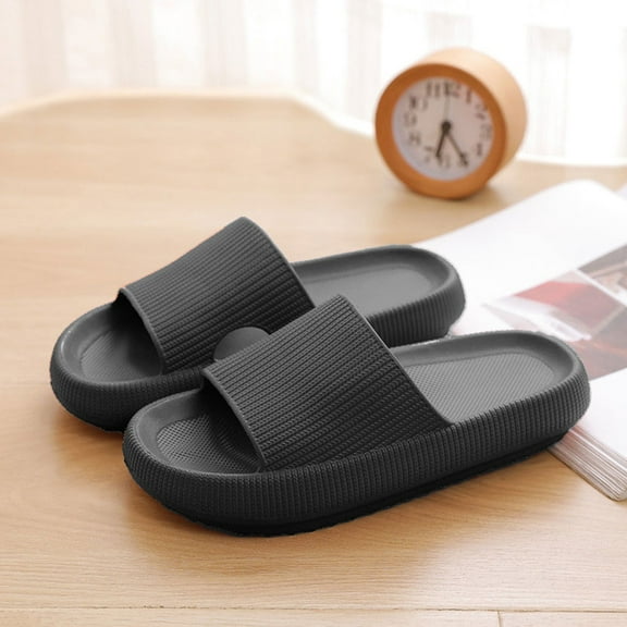 Cloud Slide Sandal for Women and Men, Pillow Slippers Thicken Sole Slide, Shower Bathroom Slides Sandals, Slides Super Comfy Soft Foam Slip-Resistant Slides