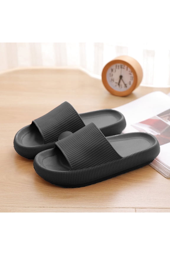 Cloud Slide Sandal for Women and Men, Pillow Slippers Thicken Sole Slide, Shower Bathroom Slides Sandals, Slides Super Comfy Soft Foam Slip-Resistant Slides
