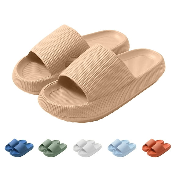 Cloud Slide Sandal for Women and Men, Pillow Slippers Thicken Sole Slide, Shower Bathroom Slides Sandals, Slides Super Comfy Soft Foam Slip-Resistant Slides