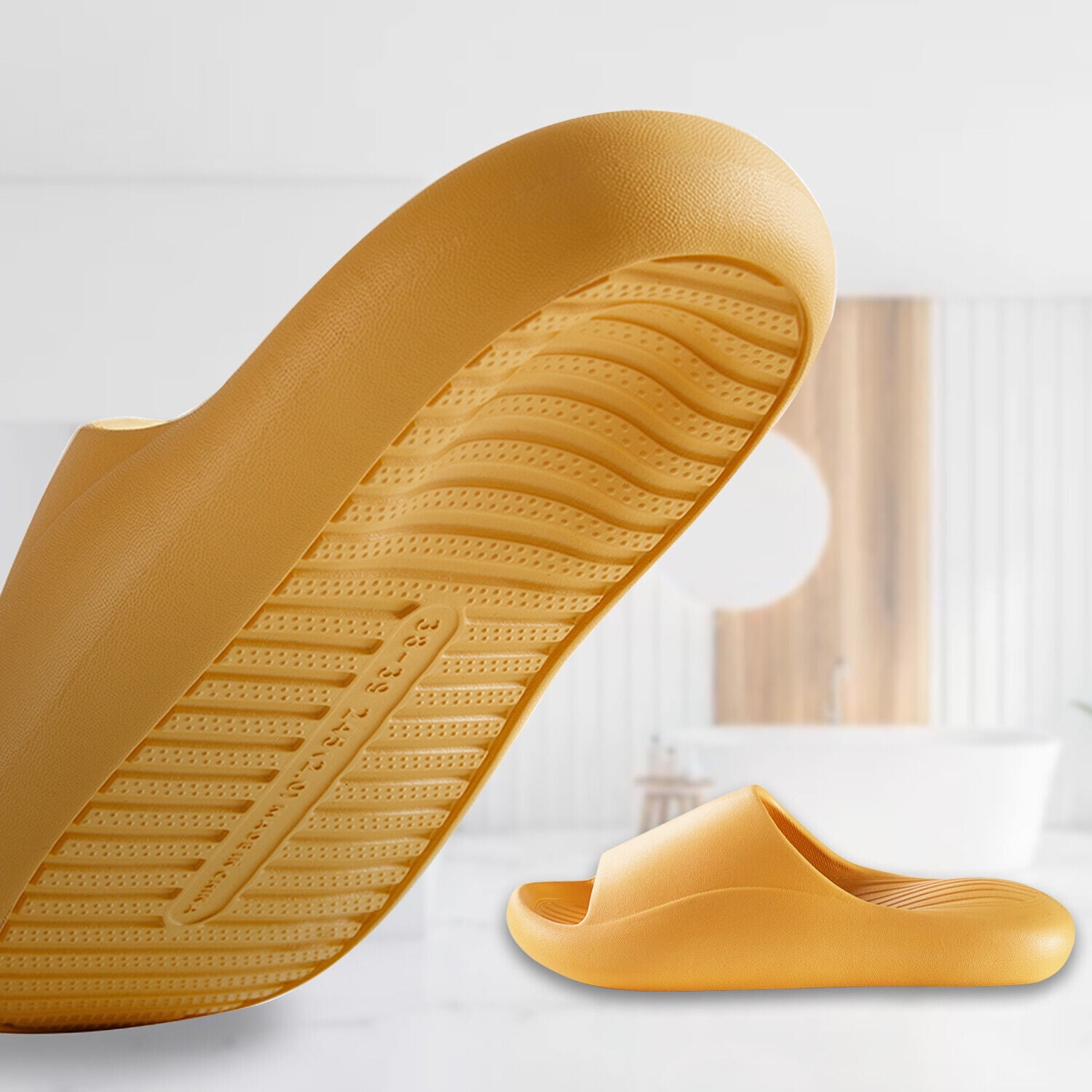 Cloud Slides Ergonomic Soft Shower Slippers Pool Bathroom Sandals for ...