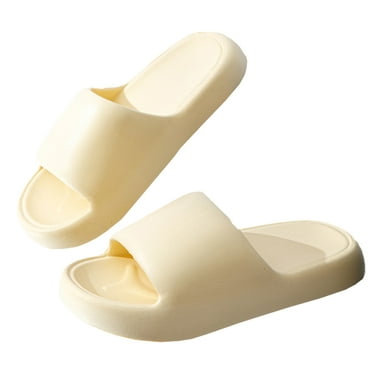 Cloud Slides For Women And Men Slippers Comfy Cloud Soft Sandals Cushioned Shower Shoes - yellow
