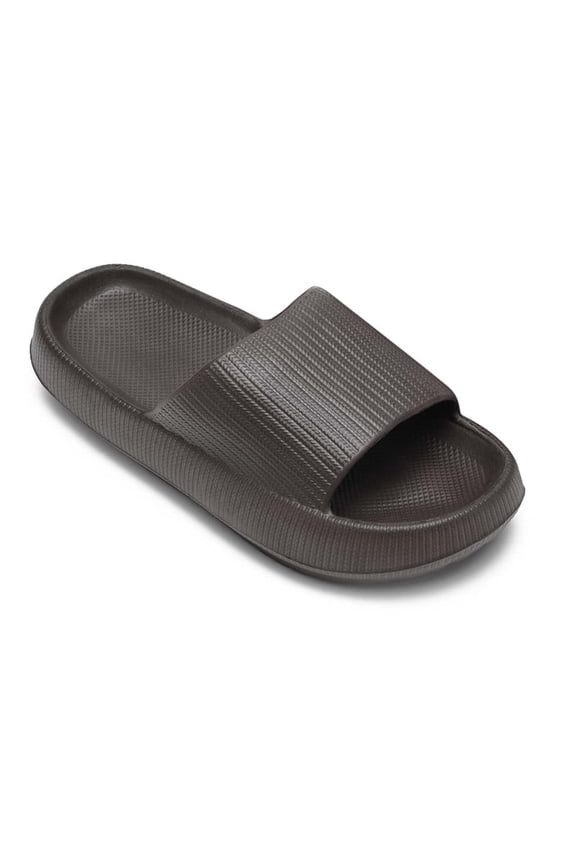 Cloud Slides for Kids, Toddler Shower Slippers Bathroom Pool Sandals Non-Slip Open Toe Pillow Slippers Super Soft Thick Sole Cozy Boys Girls Home House Cloud Cushion Slide for Indoor Outdoor Shoes