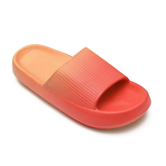 Cloud Slides for Kids, Toddler Shower Slippers Bathroom Pool Sandals Non-Slip Open Toe Pillow Slippers Super Soft Thick Sole Cozy Boys Girls Home House Cloud Cushion Slide for Indoor Outdoor Shoes