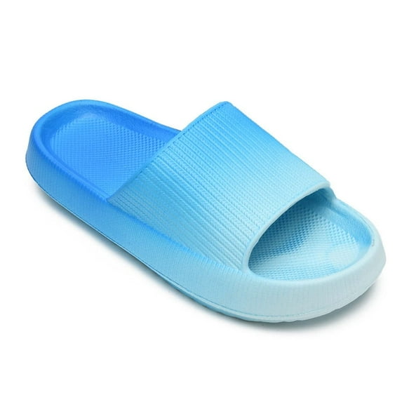 Cloud Slides for Kids, Toddler Shower Slippers Bathroom Pool Sandals Non-Slip Open Toe Pillow Slippers Super Soft Thick Sole Cozy Boys Girls Home House Cloud Cushion Slide for Indoor Outdoor Shoes