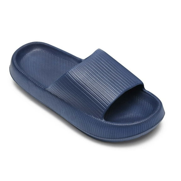 Cloud Slides for Kids, Toddler Shower Slippers Bathroom Pool Sandals Non-Slip Open Toe Pillow Slippers Super Soft Thick Sole Cozy Boys Girls Home House Cloud Cushion Slide for Indoor Outdoor Shoes