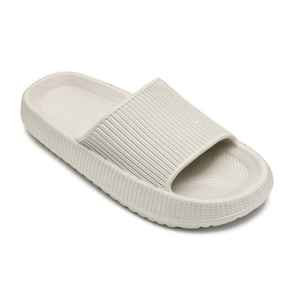 Cloud Slides for Kids, Toddler Shower Slippers Bathroom Pool Sandals Non-Slip Open Toe Pillow Slippers Super Soft Thick Sole Cozy Boys Girls Home House Cloud Cushion Slide for Indoor Outdoor Shoes