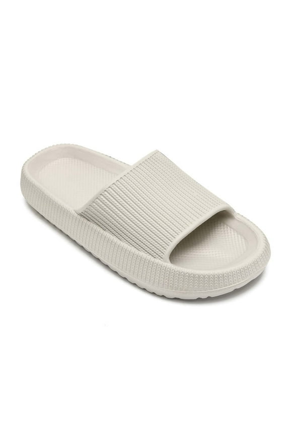 Cloud Slides for Kids, Toddler Shower Slippers Bathroom Pool Sandals Non-Slip Open Toe Pillow Slippers Super Soft Thick Sole Cozy Boys Girls Home House Cloud Cushion Slide for Indoor Outdoor Shoes