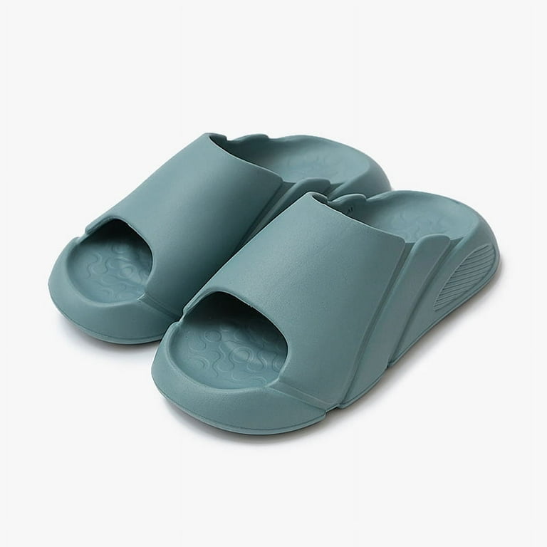 Cloud Slides for Men, Super Comfy Pillow Slippers, Quick Drying Non-Slip  Thick Sole Shower Shoes, Arch Support Soft Foam Summer Beach Slide Sandals,  Open Toe Cute Platform Slides for Outdoor Indoor 