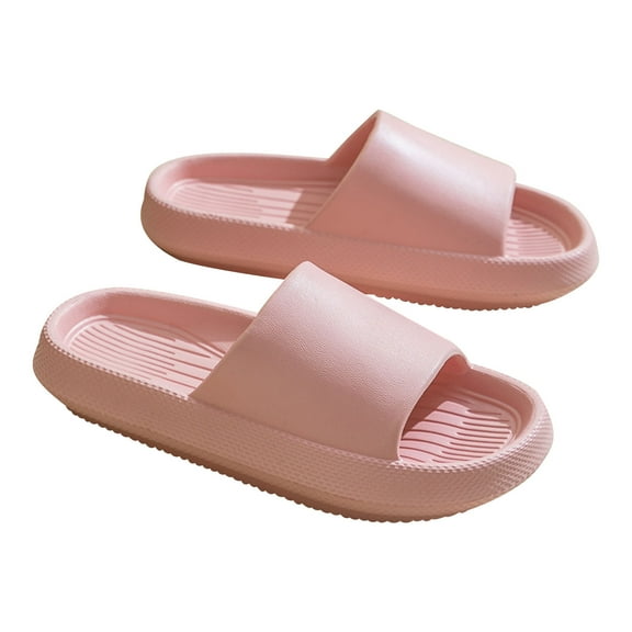 Cloud Slides For Women And Men Soft Cloud Slippers Slides Easy Clean Thick Sole Non Slip Fuzzy Womens Slipper House Slides Shower Sandals Pink Women Sandal