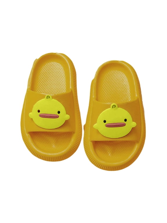 Slides for Kids, Non-Slip Slipper, Quick Drying Sandals for Boys and Girls, Home Shower Bathroom Beach Shoes for Toddler Size for US