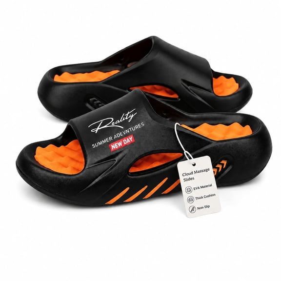 Cloud Slides for Men, Soft Cushioned Quick Dry Sandals