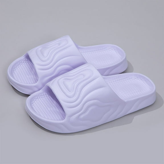 Cloud Slides for Women and Men, Summer Shower Slippers for Bathroom, Ultra Soft Thick Sole Pillow Slippers for Couple Indoor & Outdoor