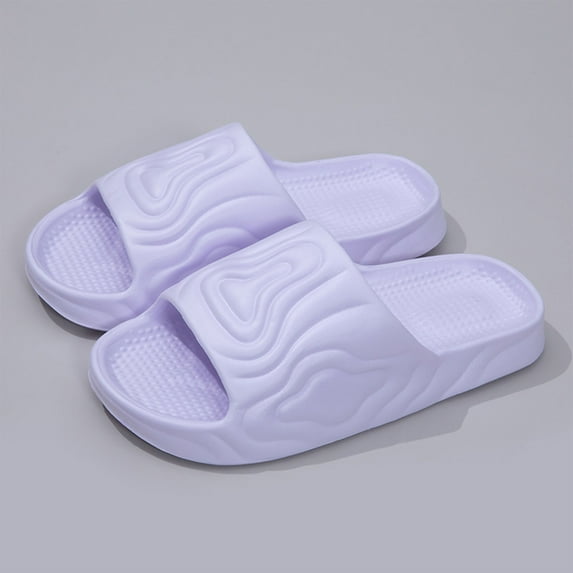 Cloud Slides for Women and Men, Summer Shower Slippers for Bathroom, Ultra Soft Thick Sole Pillow Slippers for Couple Indoor & Outdoor