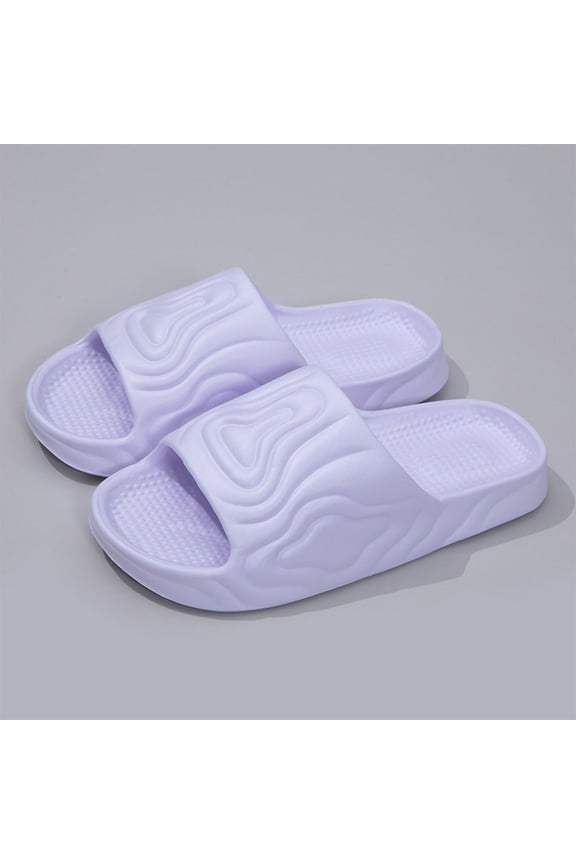 Cloud Slides for Women and Men, Summer Shower Slippers for Bathroom, Ultra Soft Thick Sole Pillow Slippers for Couple Indoor & Outdoor