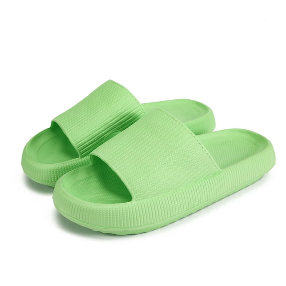 Cloud Slippers for Women and Men, Pillow House Slippers Shower Shoes Indoor Slides Bathroom Sandals, Ultimate Comfort, Light, Thick Sole, Anti-Slip, Easy to Clean