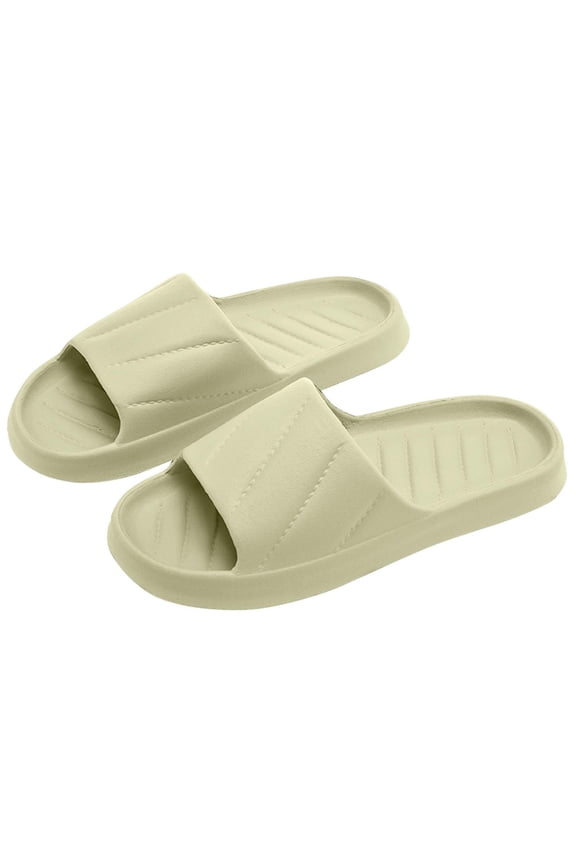 Cloud Slippers for Women and Men, Pillow House Slippers Shower Shoes Indoor Slides Bathroom Sandals, Ultimate Comfort, Lightweight, Thick Sole, Non-Slip, Easy to Clean Size 37-45 Green