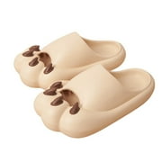 INEVNEN Cloud Slippers for Men Women Novelty Bear Claw Slides Anti-Slip Home Shower Shoes