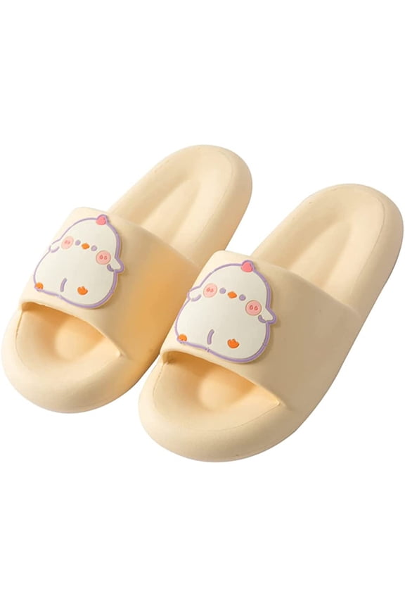 Cloud Slippers for Women, Thick Sole Pillow Slippers Soft Comfy Cloud Slides, Bathroom Shower Non-Slip Open Toe Cushion Slide Sandals Shoes