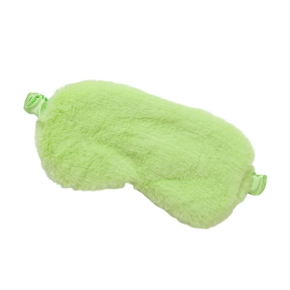 Cloud-Soft Plush Sleep Mask with Adjustable Strap Hygge Lifestyle Eye Cover Double-Layer Satin Lining Thermal Insulation Blindfold for Travel Meditation Women Men