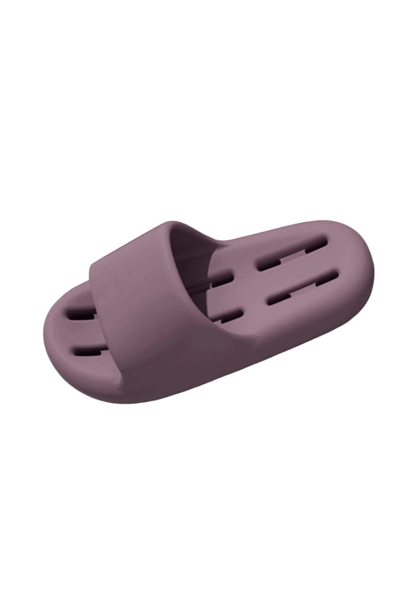 Cloud Soft Shower Shoes with Drain Holes Thick Cushion House Indoor Slippers Hotel Spa Travel No Slip Slides