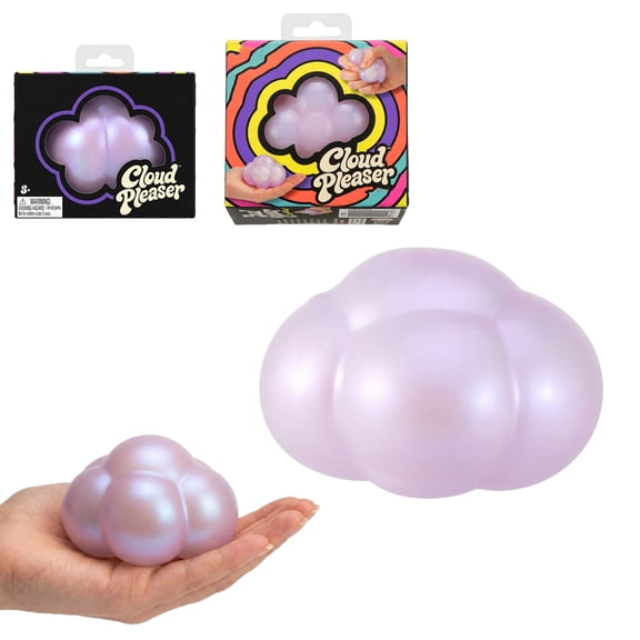 Cloud Squishy Toy with Slow Rising Squeeze Design, Lavender Pearl Finish, for Kids and Adults, Relaxation Squeeze Toy