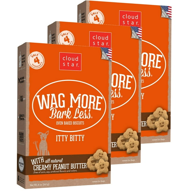 Cloud Star Itty Bitty Buddy Biscuits Peanut Butter 8 oz Dog Treats 3