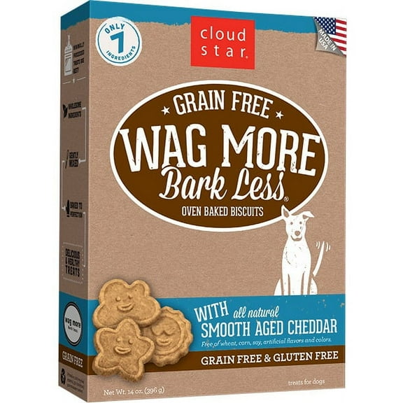 Cloud Star Wag More Bark Less Oven-Baked Grain Free: Smooth Aged Cheddar