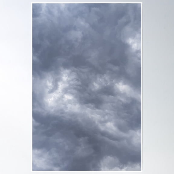Cloud Storm Poster Wall Art, Modern Wall Decor, 8x12 UNFRAMED