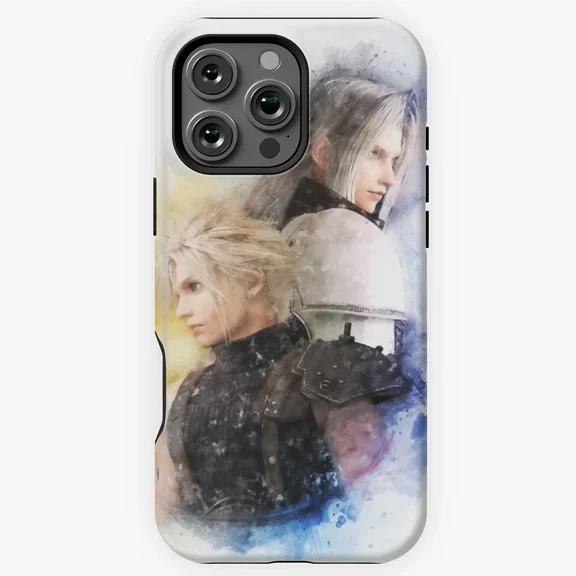 Cloud Strife Sephiroth Final Fantasy Game Art Protective Case for iPhone 11 12 13 14 15 16 17 Pro Max