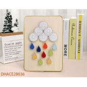 Wizardi Cloud String Art Kit with Stand. Simple Decorative DIY String Art Craft Kit M1-3 DHACE28036
