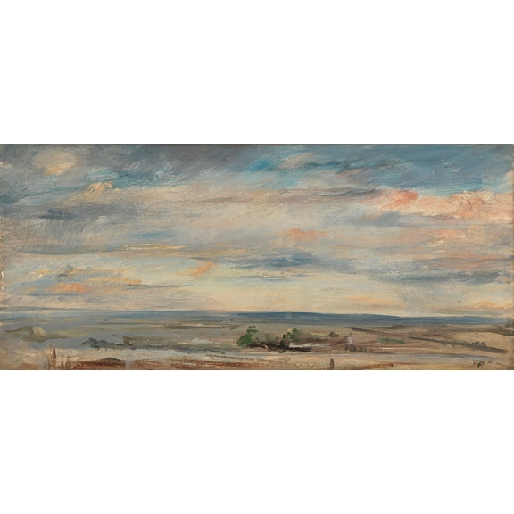 Cloud Study, Early Morning, Looking East from Hampstead by John Constable - 12" x 18" Art Print Wall Decor