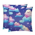 thumbnail image 1 of Cloud Throw Pillow Covers Set of 2 with Unique Patterns | Chair Pillow Covers in 16x16, 18x18, 20x20 inches | Pillow Inserts Included |for Every Occasion, 1 of 6