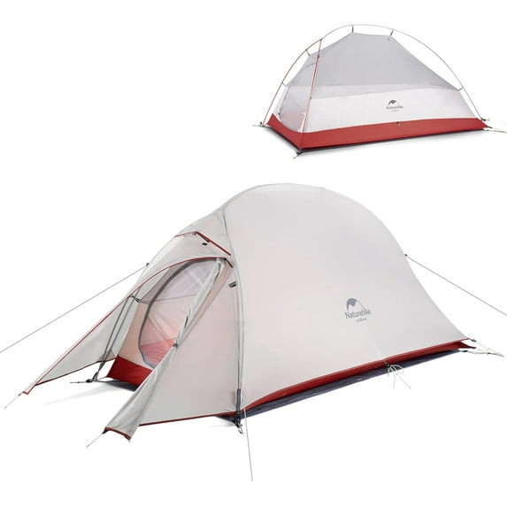 Cloud-Up 1 Person Tent Lightweight Backpacking Tent for One Man, Waterproof Ultralight Single Person Tent, Double Layer One Person Tent for Camping Hiking Backpacking