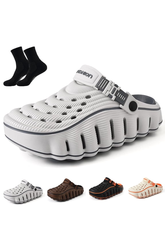 Cloud Walk Clogs, Lightweight EVA Slip On Shoes with Roomy Toe Box | Cloud Walk Clogs, Lightweight EVA Slip-On Shoes with Roomy Toe Box, Textured Footbed, Adjustable Strap, Easy Clean