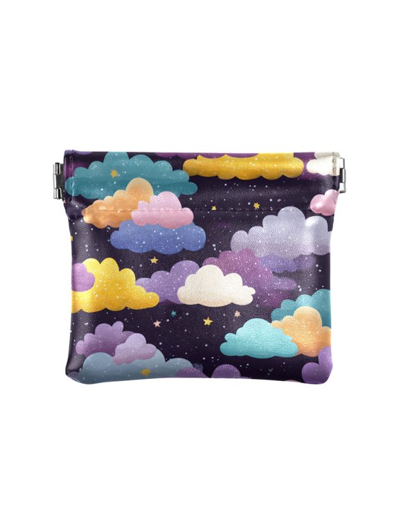 Cloud Wallet Small PU Leather Change Pouch Wallet for Women