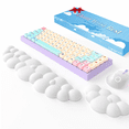 thumbnail image 1 of QUTOOL Keyboard Wrist Rest Memory Foam Wrist Pad , Ergonomic PU Casing, Non-Slip Base, White, 1 of 11
