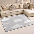 thumbnail image 1 of Cloud and Rainbow Pattern Soft Polyester Area Rug 31''x20'', Non Slip, Memory Foam, Water Absorbent, 1 of 7