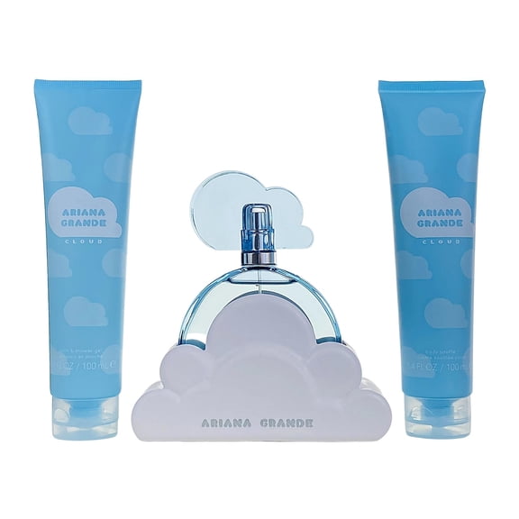 Cloud for Women by Ariana Grande 3 PC Gift Set (EDP 3.4 oz + Body Souffle 3.4 oz + S/G 3.4 oz)