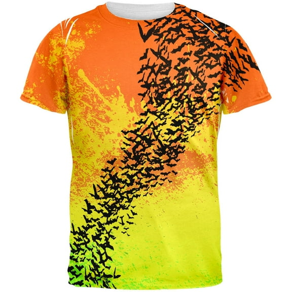 Cloud of Bats All Over Adult T-Shirt - X-Large