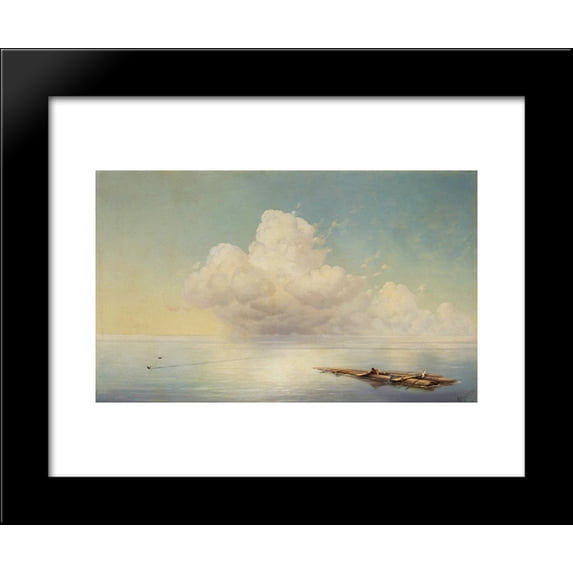 Cloud over the calm sea 20x24 Framed Art Print by Aivazovsky, Ivan