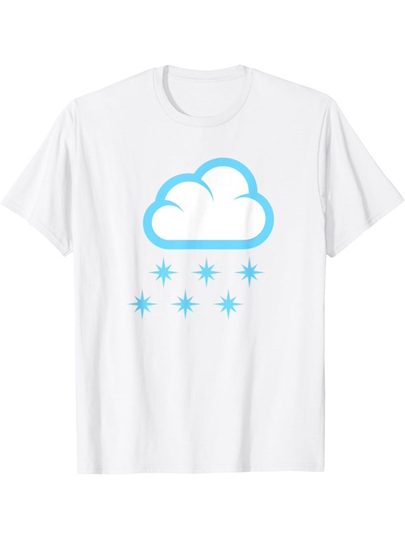 Cloud with Snow Costume T-Shirt men and women can wear, black, white, gifts